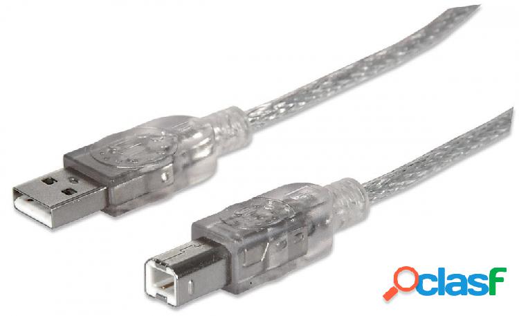 Manhattan Cable de Alta Velocidad USB 2.0, USB A Macho - USB