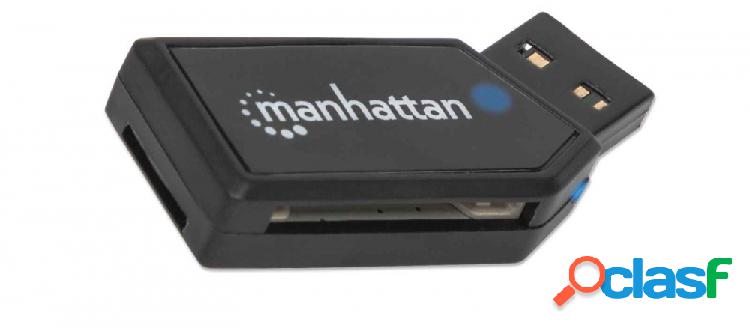 Manhattan Lector de Memoria USB 2.0, 24 en 1, 480 Mbit/s,