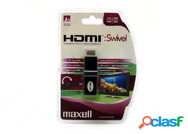 Maxell Adaptador HDMI Macho - HDMI Hembra, Negro