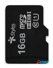 Memoria Flash Stylos STMSDS2B, 16GB MicroSDHC UHS-I Clase 10