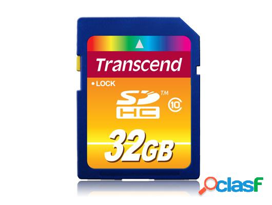 Memoria Flash Transcend, 32GB SDHC Clase 10