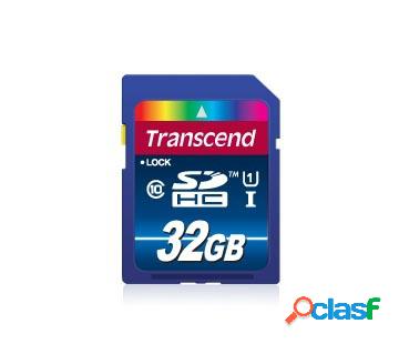 Memoria Flash Transcend, 32GB SDHC USH-I Clase 10