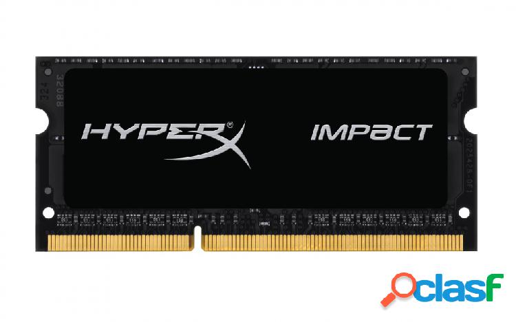Memoria RAM HyperX Impact Black DDR3L, 1600MHz, 4GB, CL9,