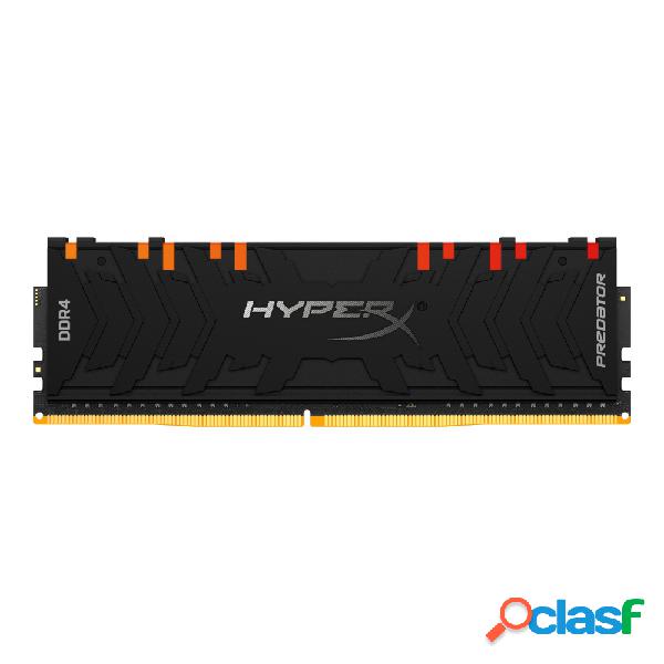Memoria RAM HyperX Predator RGB DDR4, 2933MHz, 8GB, Non-ECC,