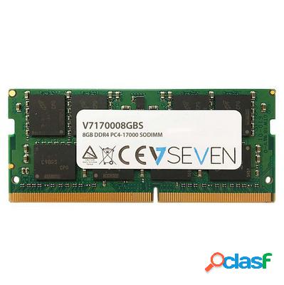 Memoria RAM V7 V7170008GBS DDR4, 2133MHz, 8GB, CL15, SO-DIMM