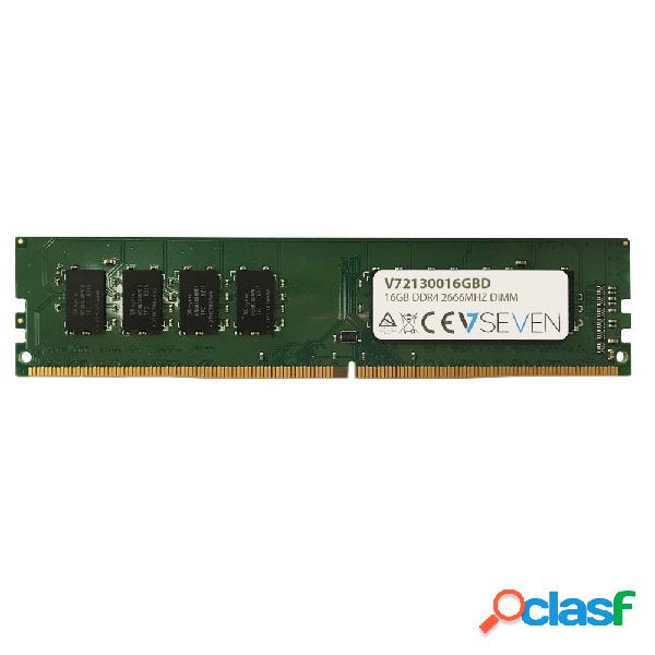 Memoria RAM V7 V72130016GBD DDR4, 2666MHz, 16GB, Non-ECC,
