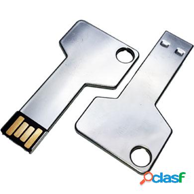 Memoria USB BRobotix 207768, 16GB, USB 2.0, Plata