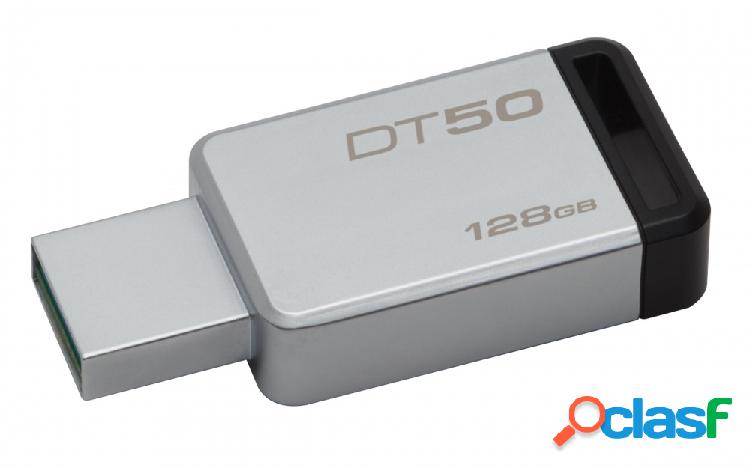 Memoria USB Kingston DataTraveler 50, 128GB, USB 3.0,
