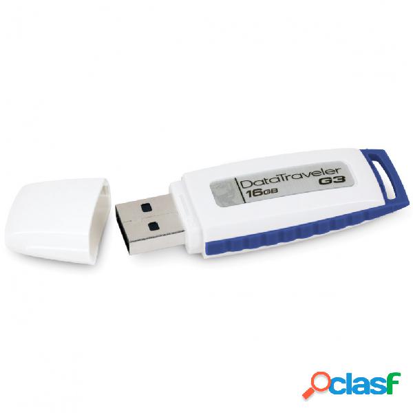 Memoria USB Kingston DataTraveler I G3, 16GB, USB 2.0,
