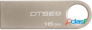 Memoria USB Kingston DataTraveler SE9, 16GB, USB 2.0, Beige