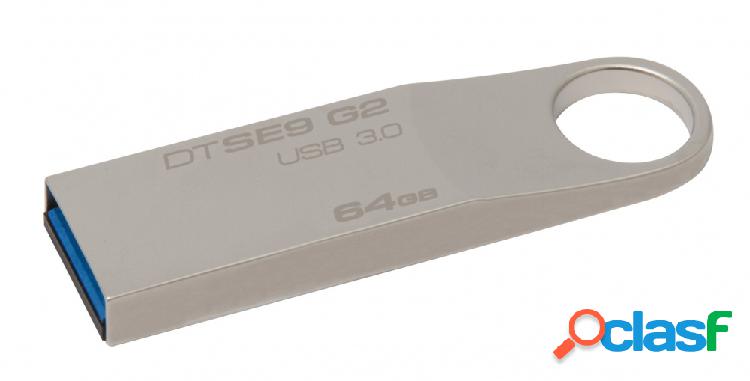 Memoria USB Kingston DataTraveler SE9 G2, 64GB, USB 3.0,