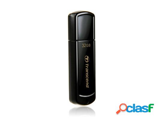 Memoria USB Transcend JetFlash 350, 32GB, USB 2.0, Negro