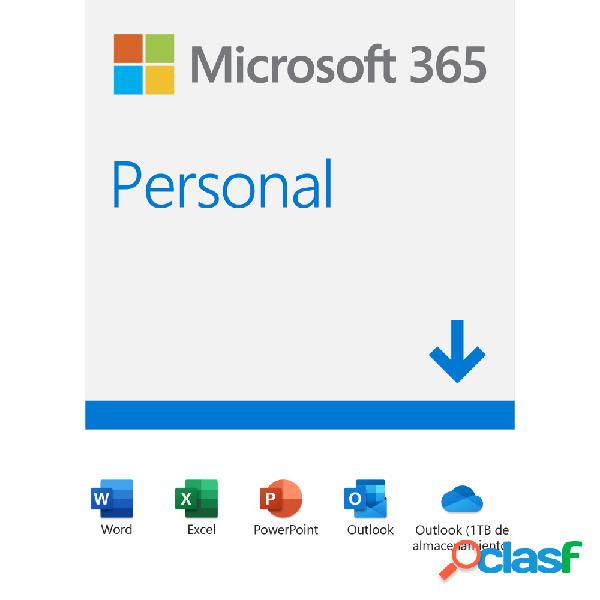 Microsoft 365 Personal, 32/64-bit, 1 Usuario, 5