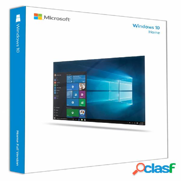 Microsoft Windows 10 Home, 32/64-bit, 1PC, Plurilingüe -