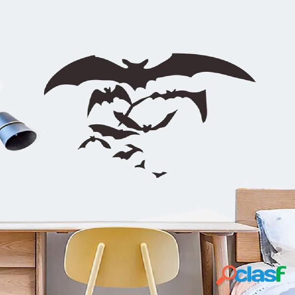 Miico Bat Halloween Sticker Etiqueta de la pared Decoración