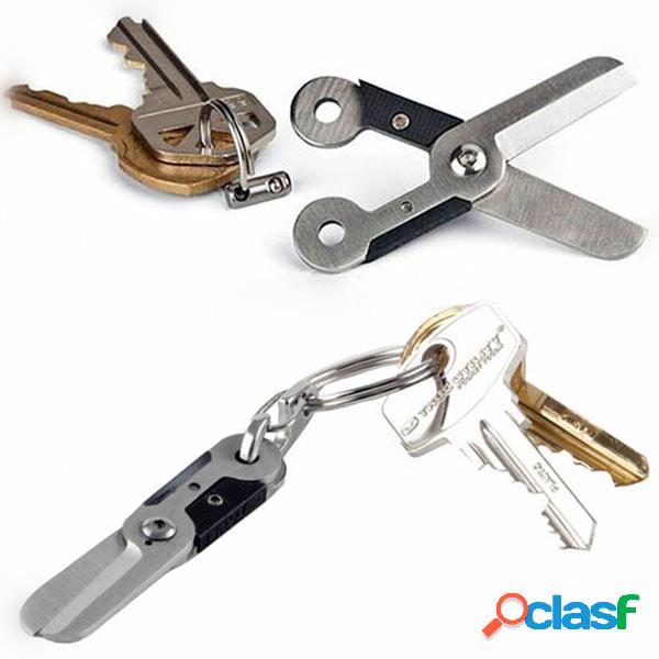 Mini cadena de llave de acero inoxidable herramienta de