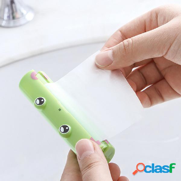Mini desechable para lavarse las manos Jabón Hoja Cute Frog