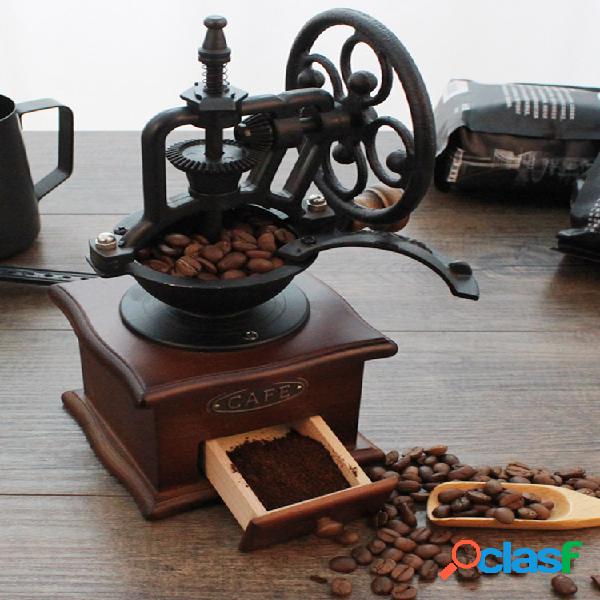 Molinillo manual de granos de café Retro de madera Diseño