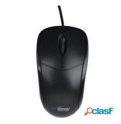 Mouse Easy Line Óptico EL-994121, Alámbrico, USB, 1200DPI,