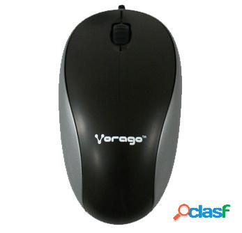 Mouse Vorago Óptico MO-100, Alámbrico, USB, 1000DPI, Negro