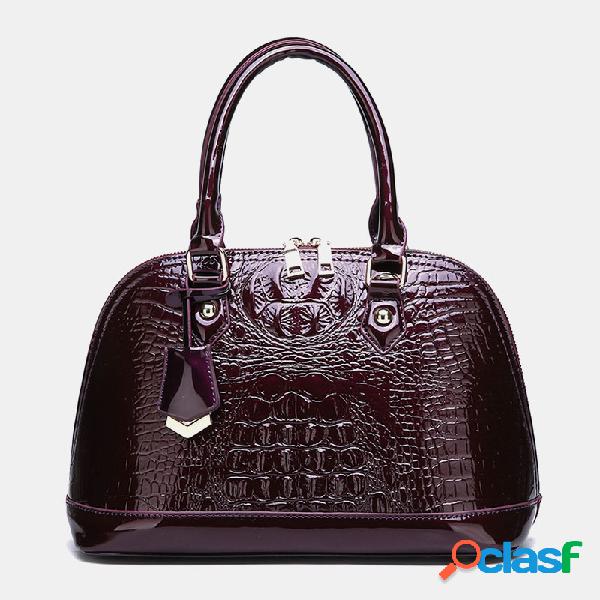 Mujer Bolso cocodrilo multibolsillos de gran capacidad