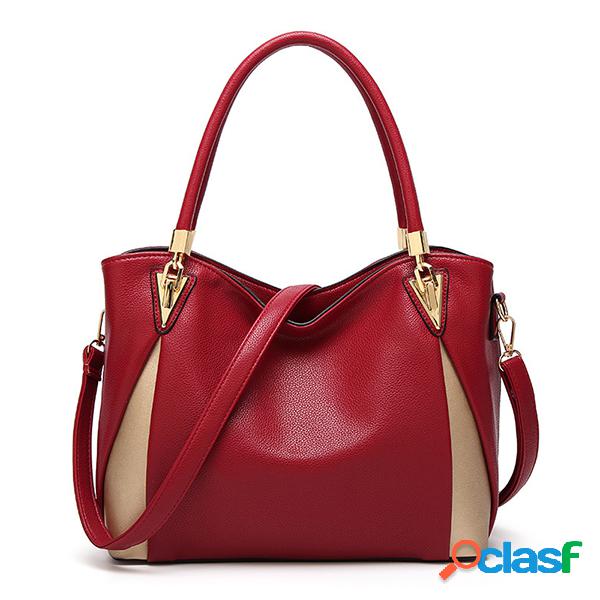 Mujer Bolso de cuero sintético sólido Crossbody de ocio