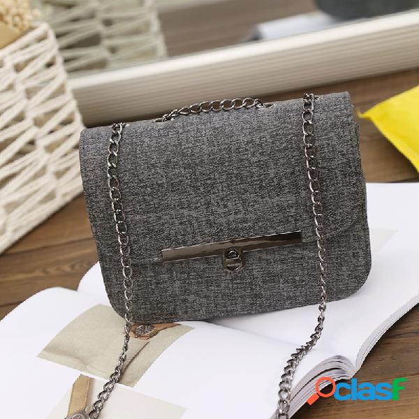 Mujer Crossbody de cuero de PU Bolsa Hombro Bolsa