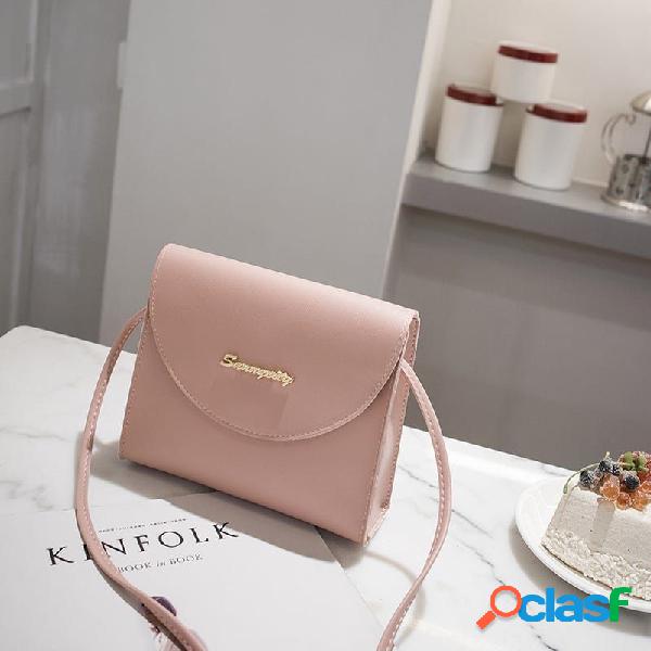 Mujer Elegante teléfono de cuero de PU Bolsa Crossbody