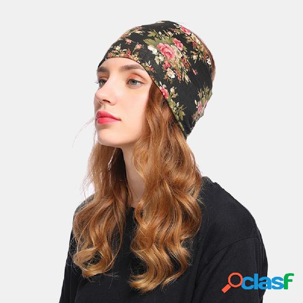 Mujer Floral Cancer Chemo Sombrero Beanie Scarf Turban Head