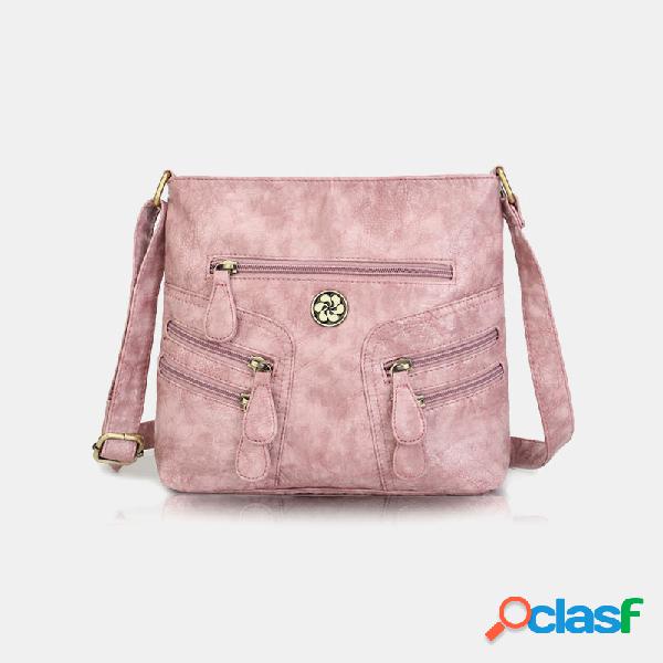 Mujer Impermeable Cuadrado Bolsa Bandolera Bolsa Hombro