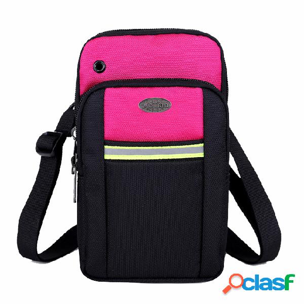 Mujer Nylon Casual Teléfono de 5.5 pulgadas Bolsa Hombro