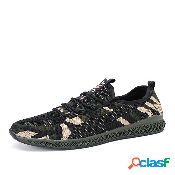 Mujer Zapatillas deportivas antideslizantes de camuflaje de