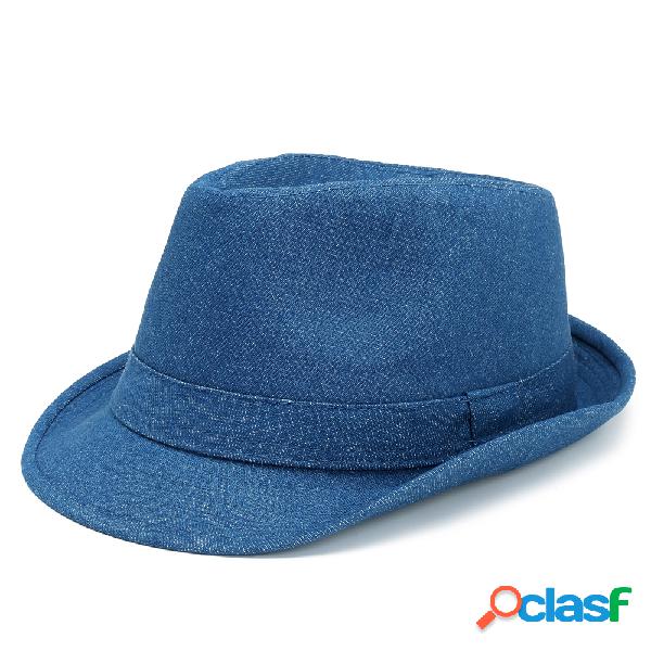 Mujeres Hombres Unisex Denim Bucket Cap Sombrero de vaquero