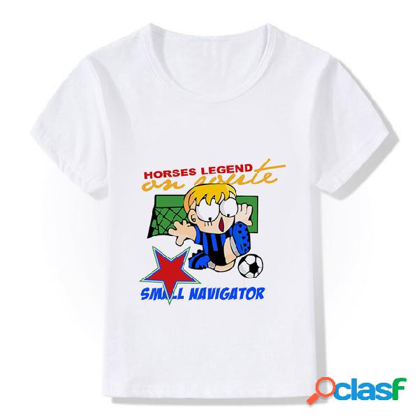 New Fun Football Camiseta estampada para niños de Little