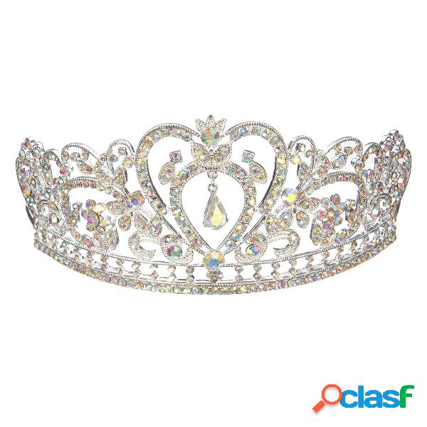 Novia Rhinestone Crystal Boda Tiara Crown Prom Pageant