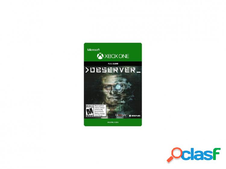 Observer, Xbox One - Producto Digital Descargable