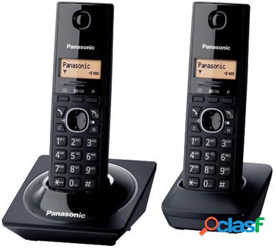Panasonic Teléfono Inalámbrico DECT con 2 Auriculares,