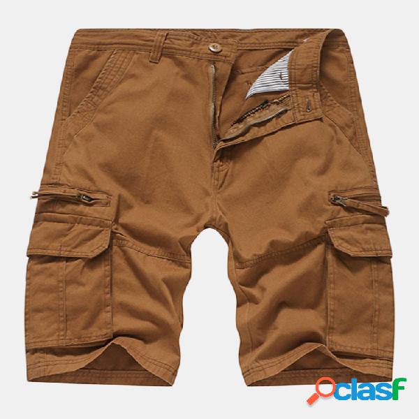 Pantalones cortos de algodón transpirable de verano para