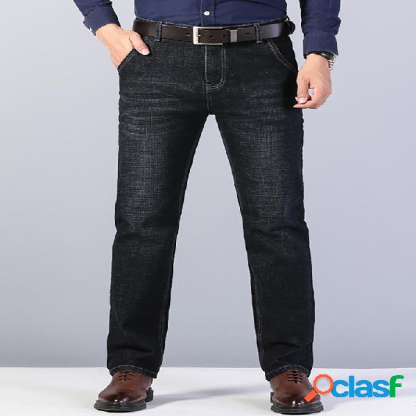 Pantalones holgados rectos de gran tamaño para hombre Jeans