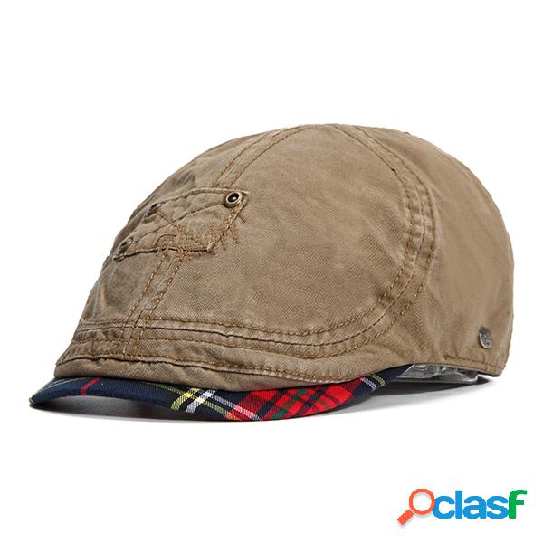 Para hombre de verano parche de algodón gorras planas de