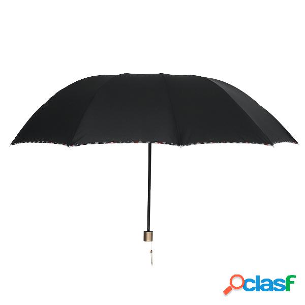 Paraguas plegable portátil de 2-3 personas UPF50 + parasol