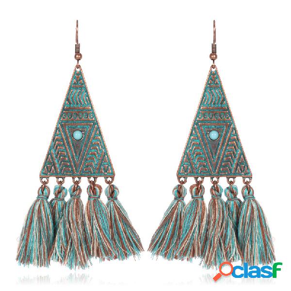 Pendientes de gota con borlas bohemias Pendientes con