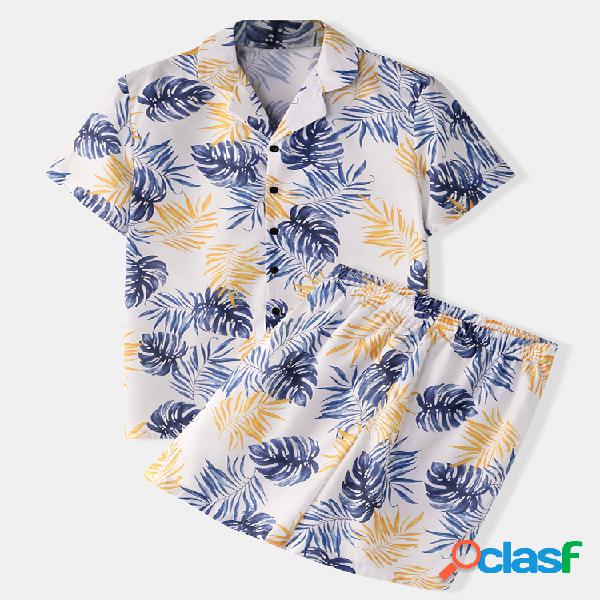 Pijama con estampado floral tropical para hombre Soft Ropa