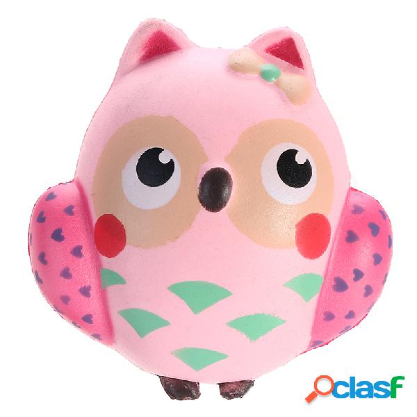 Pink Owl Squishy Soft Slow Rising Animal colección juguete