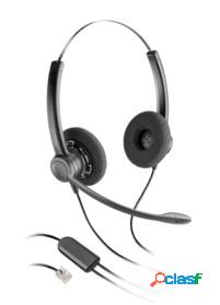 Poly Headset Practica SP12, Alámbrico, RJ-9, Negro