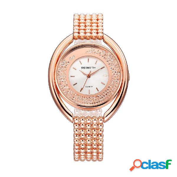 REBIRTH Luxury Rose Gold Watches reloj de pulsera de