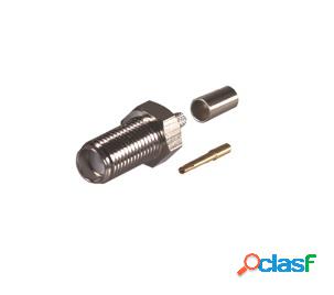 RF Industries Conector Coaxial SMA Hembra, Níquel