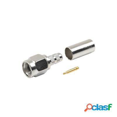 RF Industries Conector Coaxial de Anillo Plegable SMA Macho,