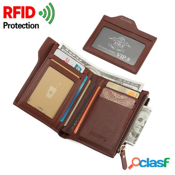 RFID Antimagnético Billetero con 6 Ranuras de Tarjeta