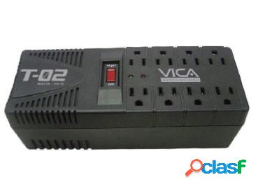 Regulador Vica T-02, 300J, 700W, Entrada 127V, 8 Contactos